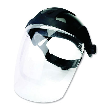DP4 Series Multi-Purpose Faceshield, Replacement Window, Shade 6 IR Cobalt, Blue Visor, 4.375 in W x 9.25 in L 851-S32166B