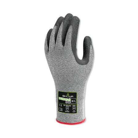 Natural Rubber Latex, Cut Resistant Gloves, Size L, A3 ANSI/ISEA Cut Level, Gray 845-346L-08