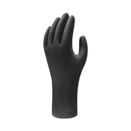 6112PF Biodegradable Nitrile Disposable Gloves, Small, Black, 4 mil 845-6112PFS