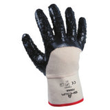 7066 Series Gloves, 10/X-Large, Navy/White, Palm Coated, Rough Grip 845-7066R-10
