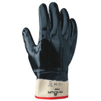 7166 Series Gloves, 10/X-Large, Navy, Fully Coated, Smooth Grip 845-7166-10