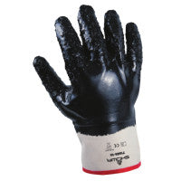 7166 Series Gloves, 10/X-Large, Navy, Fully Coated, Rough Grip 845-7166R-10