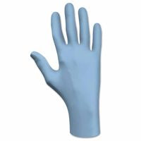 7500 Series Nitrile Disposable Gloves, Rolled Cuff, Unlined, Powder Free, Large, Blue, 4 mil, DI/100 845-7500PFL