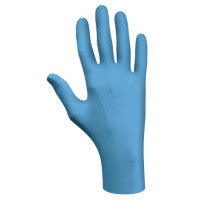 7500 Series Nitrile Disposable Gloves, Rolled Cuff, Medium, Blue 845-7500PFM