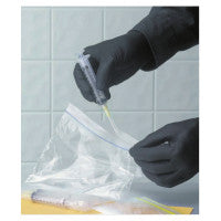 7700 Series Nitrile Gloves, Rolled Cuff, Medium, Black 845-7700PFTM