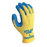 Atlas Rubber Palm-Coated Gloves, Medium, Blue/Yellow 845-KV300M-08