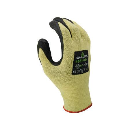 4561 Foam Nitrile Palm Coated Gloves, Medium, Yellow/Black 845-4561M-07
