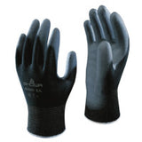 Hi-Tech Polyurethane Coated Gloves, Large , Black/Gray 845-BO500B-L