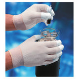 Hi-Tech Polyurethane Coated Gloves, Medium, White 845-BO600-M