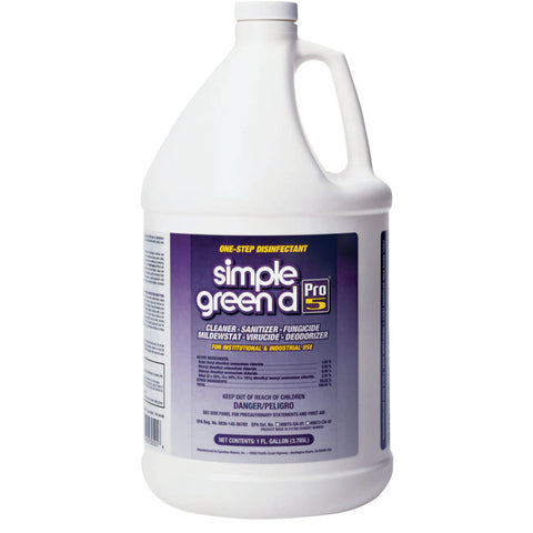d Pro 5 One-Step Disinfectant, 1 gal Bottle, Unscented 676-3410000430501