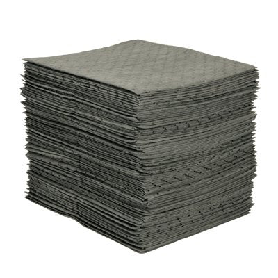 MRO Plus Absorbent, Absorbs 20.5 gal, 15 in W x 19 in L, Medium Weight, Perforated, 3-Ply, Pad 655-MRO300