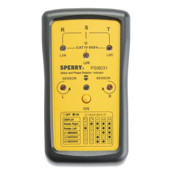 Phase Sequence & Open Phase Indicators, 600 VAC 623-PSI8031