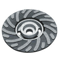 Smooth Bore Backing Pad, 11,000 rpm, 4 1/2 in x 5/8 in, Medium 675-R425-5/8-SB