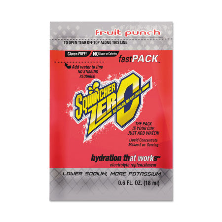 ZERO Sugar-Free Fast Pack, 0.6 oz, Yields 6 oz, Fruit Punch 690-159015501