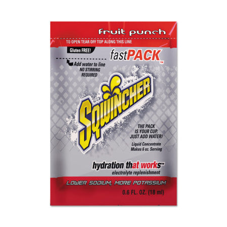 Fast Pack Drink Mix, Fruit Punch, 0.6 fl oz, Pack, Yields 6 oz 690-159015305