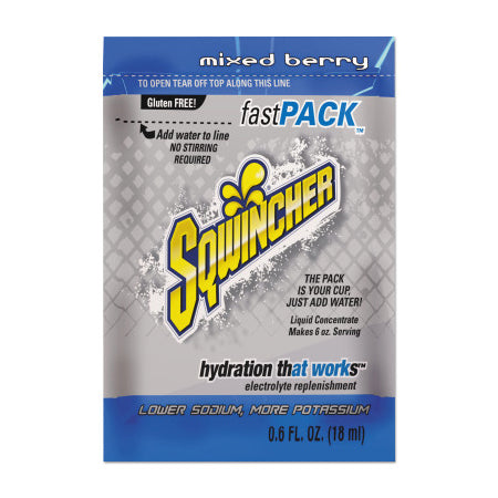 Fast Pack Drink Mix, Mixed Berry, 0.6 fl oz, Pack, Yields 6 oz 690-159015300