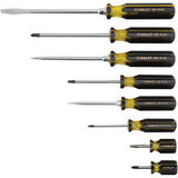 100 Plus 8 Pc Combination Screwdriver Set, Phillips, Slotted, 1/4 in, 7/32 in, 5/16 in, 3/8 in 680-66-158-A