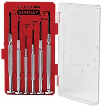 6 Pc Jewelers Screwdriver Set, Phillips, Slotted, 1.4 mm to 3.0 mm 680-66-039
