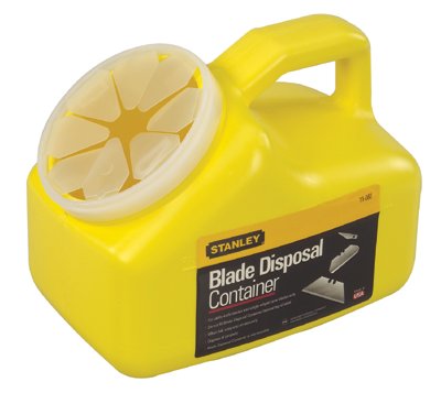 Blade Disposal Container, High Impact/Puncture Resistant Plastic 680-11-080