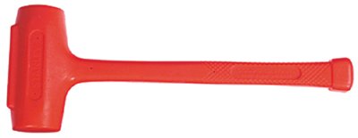 COMPO-CAST Soft-Face Sledge Hammer, 5 lb Head, 2-3/4 in dia Face, 19-5/8 in OAL, Orange 680-57-550
