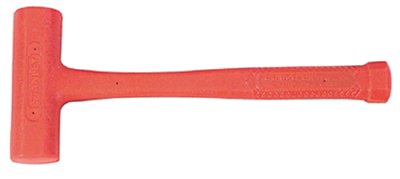 COMPO-CAST Slimline Head Soft-Face Hammer, 18 oz Head, 1-33/64 in dia, 12-1/8 in Handle L, Orange 680-57-542