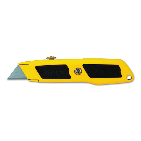 Dynagrip Retractable Utility Knive, 8-1/2 in L, Carbon Steel, Steel, Yellow/Black 680-10-779
