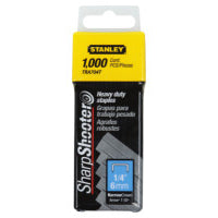 Heavy-Duty Staple, 1/4 in L, Steel, Silver 680-TRA704T