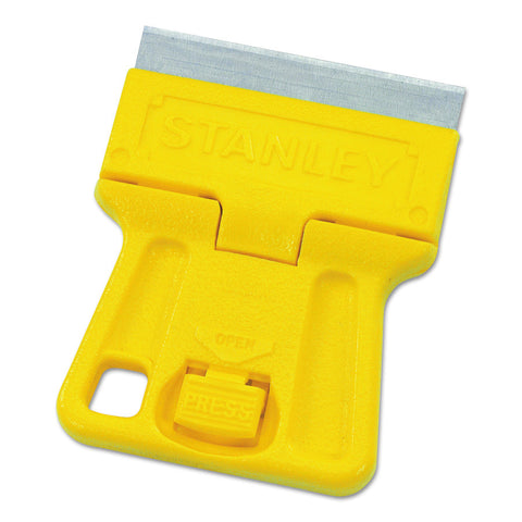 High Visibility Mini Blade Scraper, 1-3/16 in Length, 1-1/2 in Wide, Single-Edge 680-28-100
