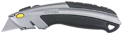 Instant Change Utility Knife, 8-1/2 in L, Retractable Steel Blade, Gray 680-10-788