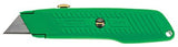 Interlock High Viz Retractable Utility Knife, 5-7/8 in L, Carbon Steel, Green 680-10-179