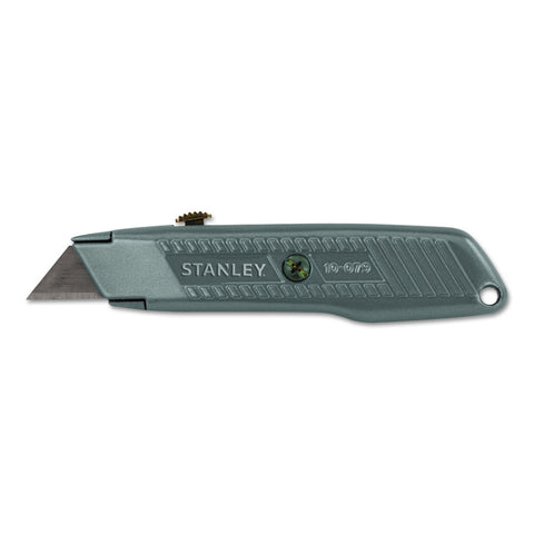 Interlock Retractable Utility Knife, 5-7/8 in L, Carbon Steel, Gray 680-10-079