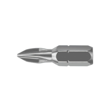 Phillips Power Bit, #3, 1/4 in (Hex) Drive, 2 in OAL, 10 EA/BG 585-IWAF22PH3B10
