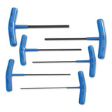 6 Pc. Metric T-Handle Hex Key Sets, 6 per set, Hex Tip, Metric 577-4969