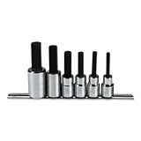 6 Piece Metric Hex Bit Socket Sets, 1/2 in 577-5441-SM