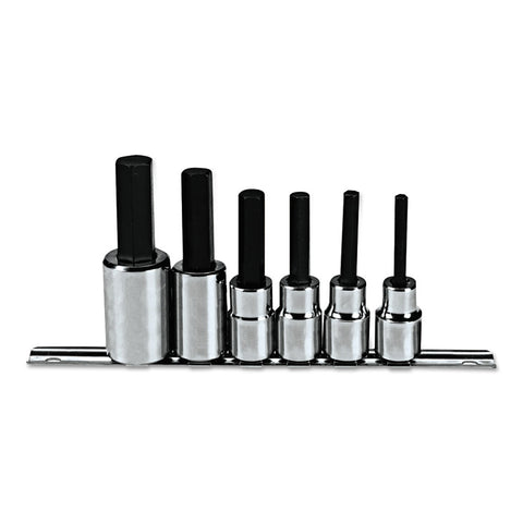 6 Piece Metric Hex Bit Socket Sets, 1/2 in 577-5441-SM