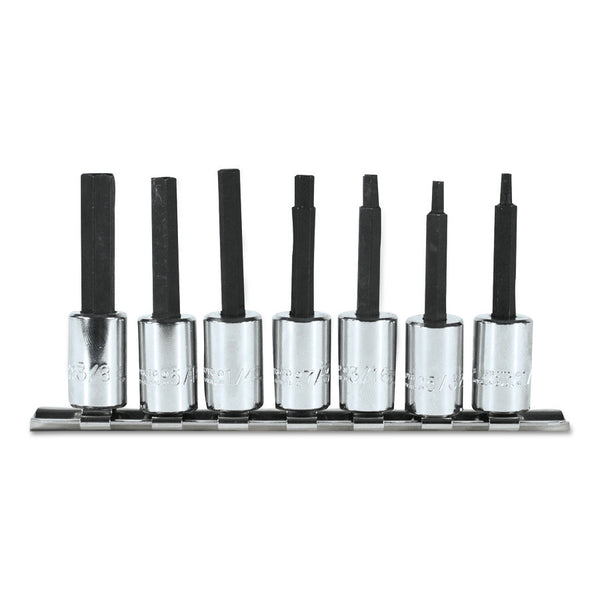 7 Pc. Hex Bit Socket Sets, 3/8 in Drive 577-4900-7C