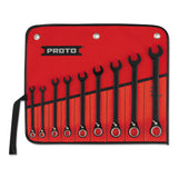 Reversible Combination Ratcheting Wrench Set, 9 Pc, 9/32 in to 3/4 in 577-SCV-9S