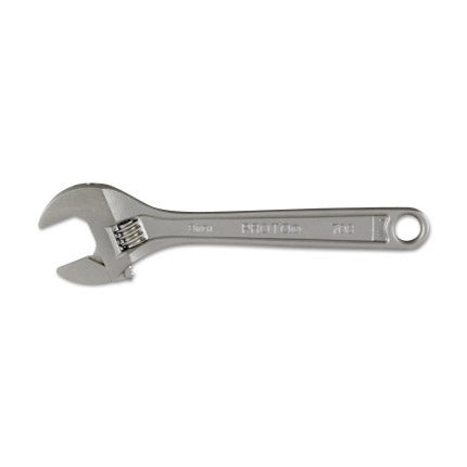 Adjustable Wrench, 8 in L, 1-1/8 in Opening, Satin 577-708B