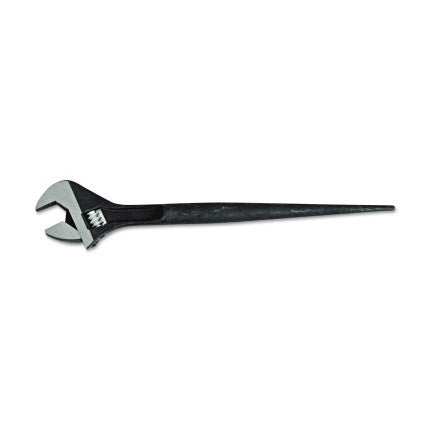 Click-Stop Adjustable Spud Wrench, 16-1/8 in L, 1-1/2 in Opening, Black Oxide 577-715SC