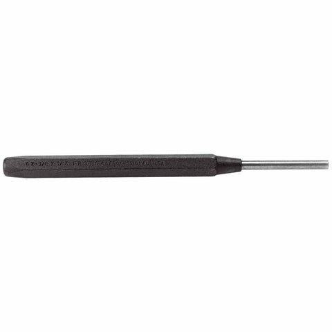 Drive Pin Punches, 4 3/8 in, 3/64 in tip, Tool Steel 577-471/4X1/16