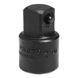 Impact Socket Adapter, 3/8 in Female Dr, 1/2 in Male Dr, 1-5/16 in L, Pin Lock 577-7650