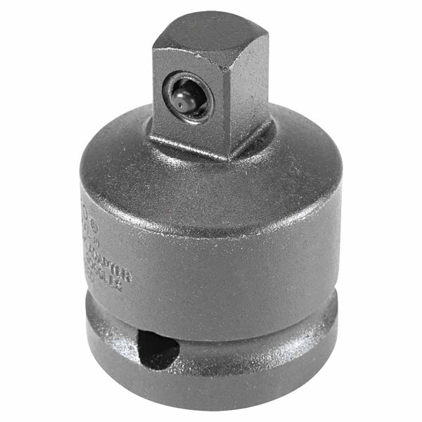 Impact Socket Adapter, 3/4 in Female Dr, 1/2 in Male Dr, 2-1/8 in L, Pin Lock 577-7653