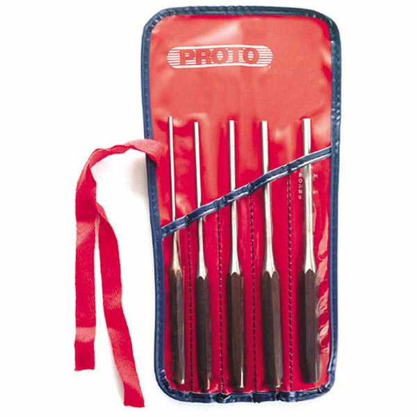 Long Drive Pin Punch Sets, Round, English, Kit Pouch 577-48005L