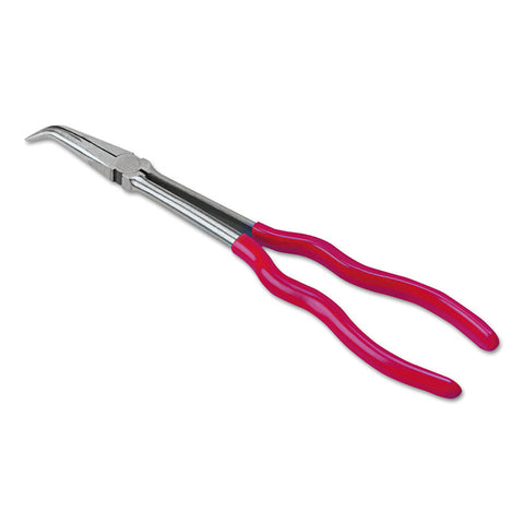 Long Reach Bent Needle Nose Pliers, Forged Alloy Steel, 11 3/8 in 577-241G