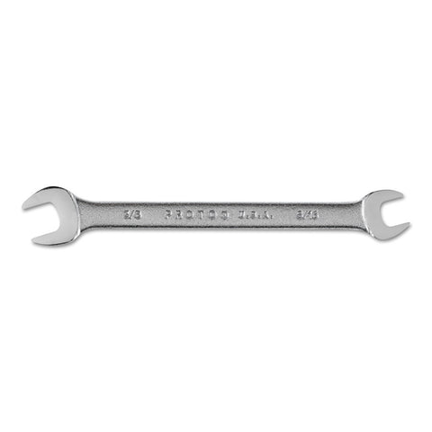 Open End Wrenches, 5/16 in; 3/8 in Opening, 5 1/8 in Long, Chrome 577-3020
