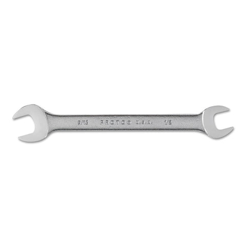 Open End Wrenches, 1/2 in; 9/16 in Opening, 7 in Long, Chrome 577-3026
