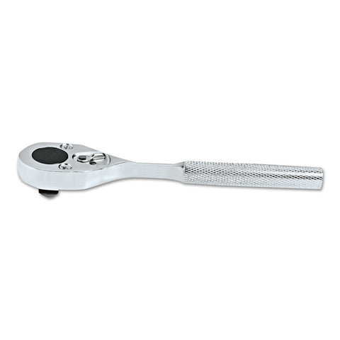 Classic Standard Length Pear Head Ratchet, 1/4 in Dr, 5 in L, Alloy Steel, Knurled Handle 577-4749
