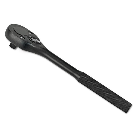 Classic Standard Length Pear Head Ratchet, 1/2 in Dr, 10 in L, Alloy Steel, Knurled Handle 577-5449BL