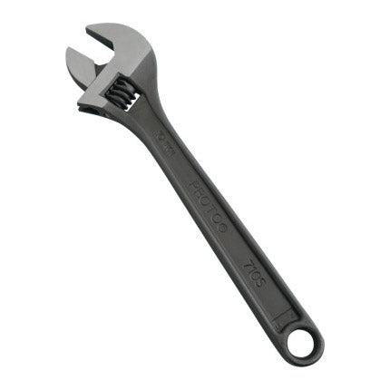 Protoblack Adjustable Wrench, 10 in L, 1-5/16 in Opening, Black Oxide 577-710SB