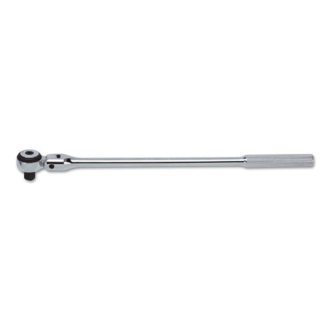 Round Flex-Head Ratchet Handles, 1/2 in Dr., 17 3/32 in, Full Polish 577-5457F